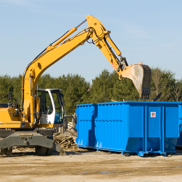 what size residential dumpster rentals are available in Hardyville Virginia